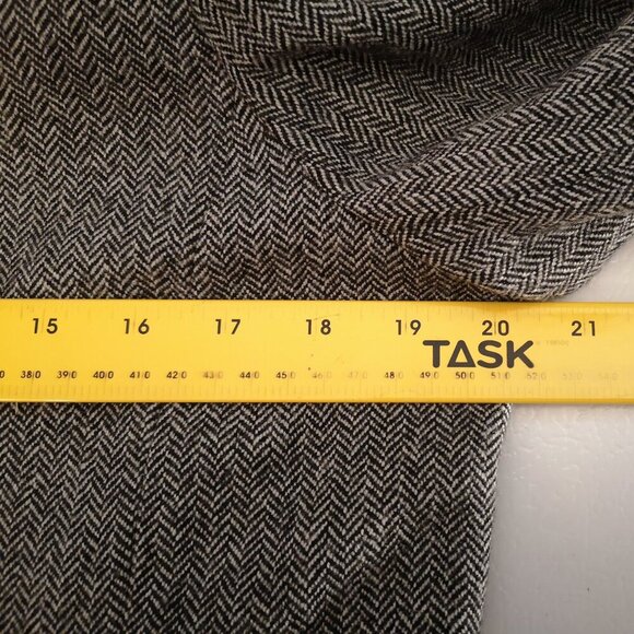 Albert Nipon Ladies Size 10 Black & Dark Grey Fully Lined Wool Blazer - Picture 10 of 12